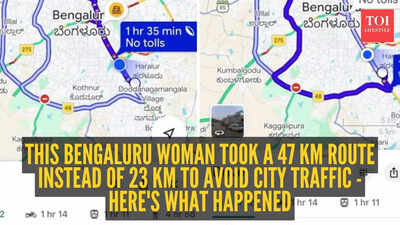 This Bengaluru woman took a 47 km route instead of 23 km to avoid city traffic - here's what happened