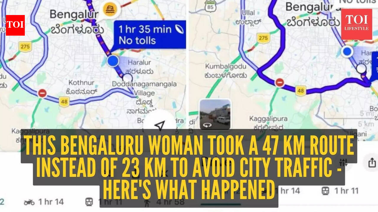 This Bengaluru woman took a 47 km route instead of 23 km to avoid city traffic - here's what happened