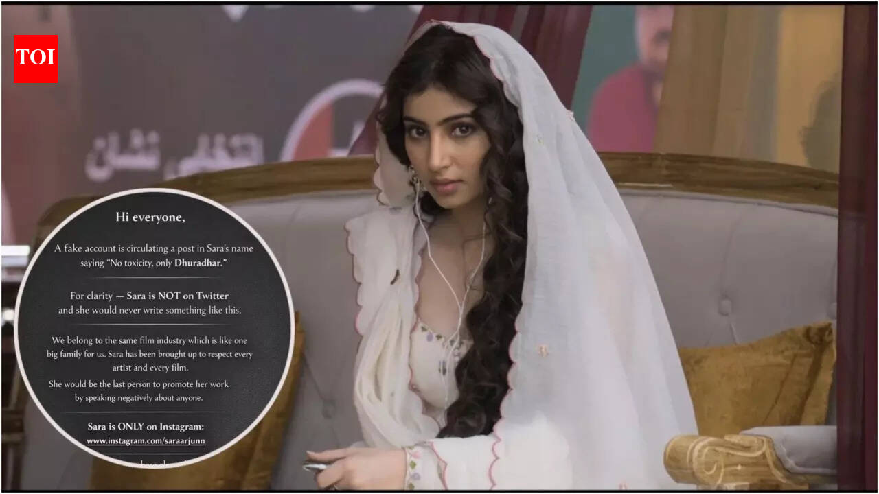 Sara Arjun's father issues statement after fake post takes a dig at Yash's 'Toxic' ahead of 'Dhurandhar The Revenge' release