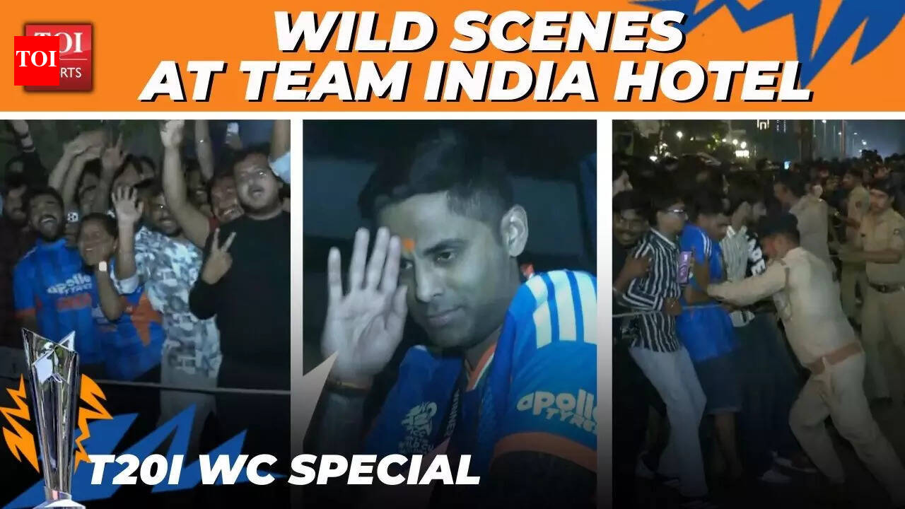 Ahmedabad erupts as Team India arrive at hotel after T20 World Cup win