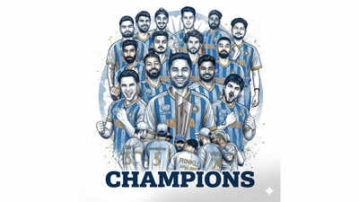 ICC shares 'Made with Google Gemini' photo of Indian Cricket team