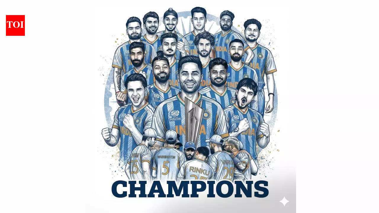 ICC shares 'Made with Google Gemini' photo of Indian Cricket team