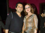 Laila Khan with husband