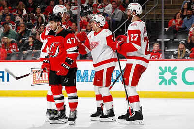 Dominik Shine’s first NHL goal headlines Detroit Red Wings game against New Jersey Devils