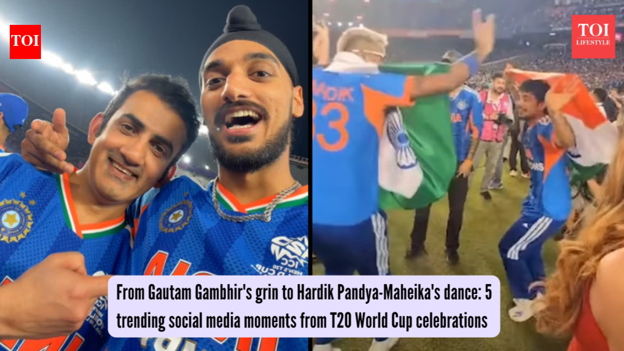 From Gautam Gambhir's grin to Hardik Pandya-Maheika's dance: 5 trending social media moments from T20 World Cup celebrations