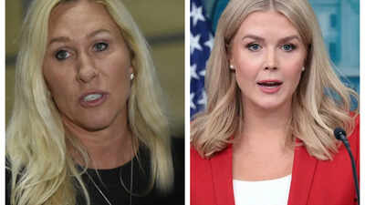  MTG vs Karoline Leavitt over possibility of US military draft for Iran war