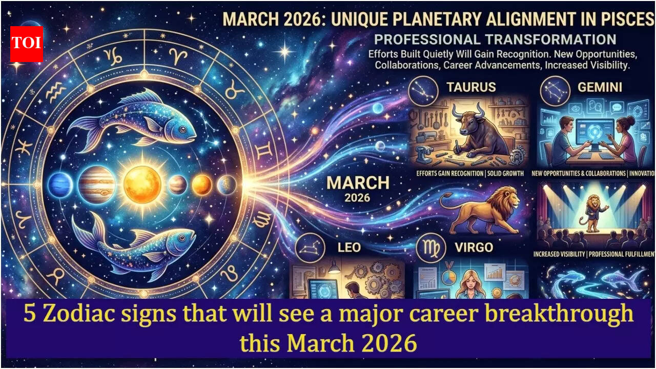 5 Zodiac signs that will see a major career breakthrough this March 2026
