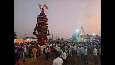 Two chariots, one god: Mushigeri’s Rathotsava rolls on in two halves