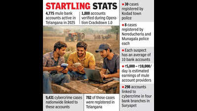 Unemployed youth in Telangana villages supply mule accounts to cyber gangs