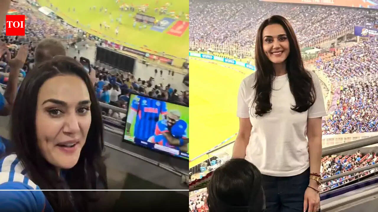 Watch: Preity Zinta celebrates from stands as India defend T20 World Cup title