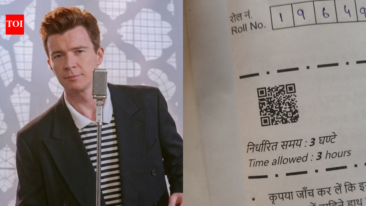 'Rickrolling' in board exam? CBSE Class 12 maths paper QR code 'leads' to song, sparks viral buzz