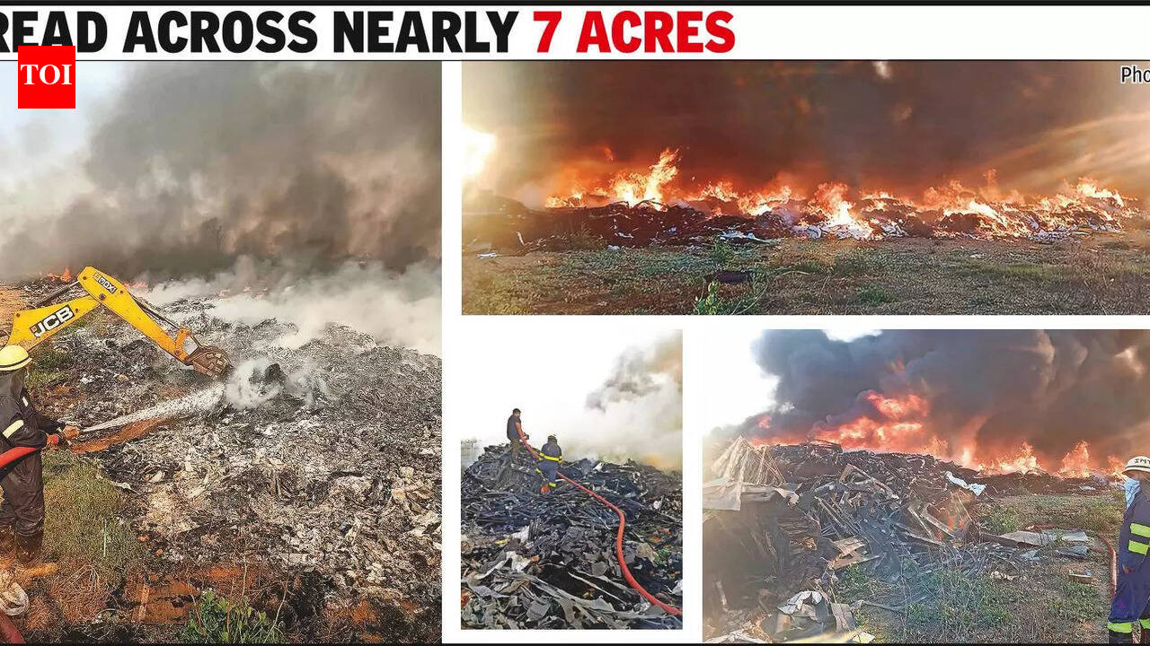 Fire breaks out at illegal scrap yard, MCM seeks FIR against plot owner, ₹50L fine on industries