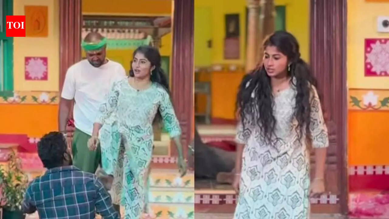 Actress Vaishnavi Arulmozhi shares BTS video from Veera set; watch