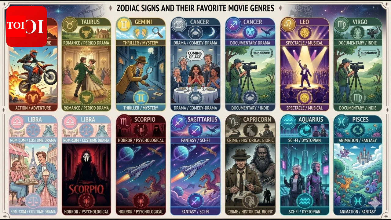 Zodiac Signs And Their Favorite Movie Genres