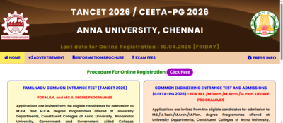 Anna University to begin TANCET, CEETA-PG 2026 registration on this date: Check steps to apply and key details