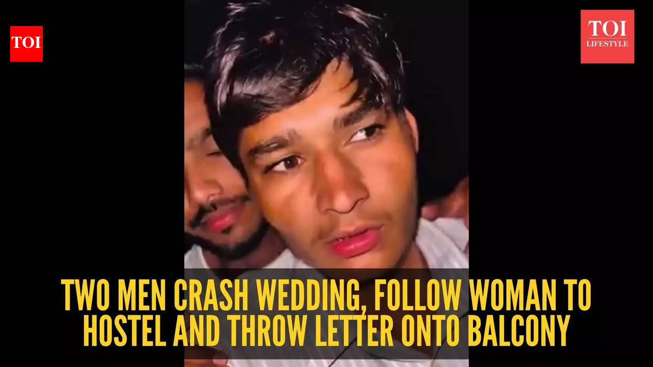 Watch: Two men crash wedding, follow woman to hostel and throw letter onto balcony; viral video sparks fear and outrage