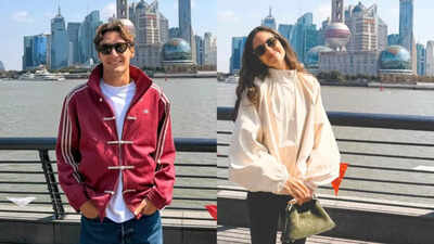George Russell’s girlfriend Carmen Montero Mundt joins him in Shanghai after missing Australian GP, couple goes on food adventure