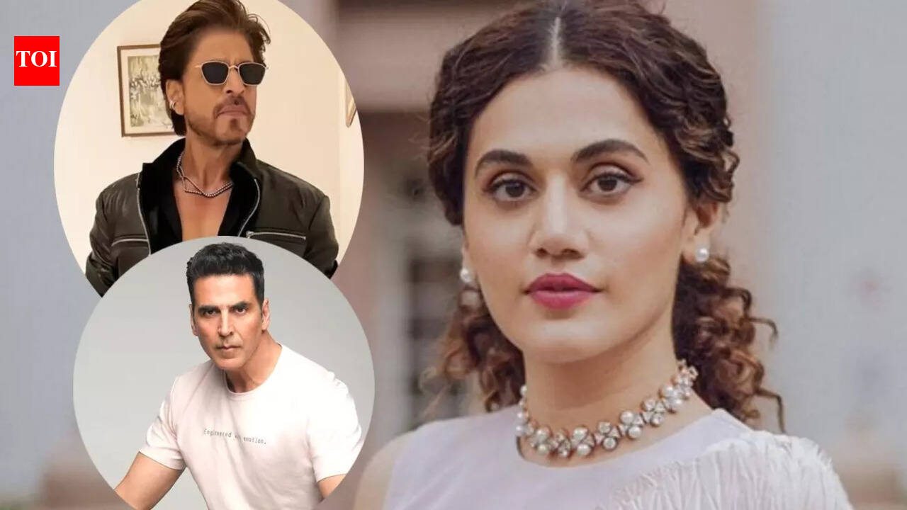 Taapsee reveals Akshay, SRK have small entourages, questions producers