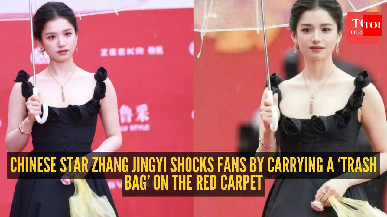 When 'Chinese Princess' Zhang Jingyi carried a 'trash bag' on the red  carpet and stunned the internet - The Times of India