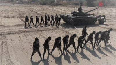 Indian Army Sappers display advanced combat engineering skills during Exercise Sarvatra Prahar at Pokhran Range