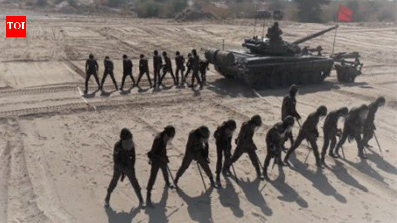 Indian Army Sappers display advanced combat engineering skills during Exercise Sarvatra Prahar at Pokhran Range