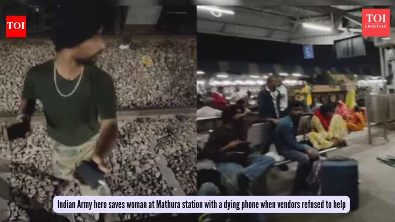 Selfless service extends beyond the border: Indian Army hero saves woman with a dying phone at Mathura station when everyone refused to help