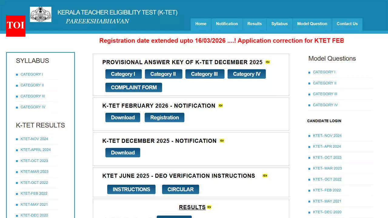 KTET answer key 2026 released for December session: Download category-wise PDFs here