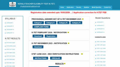 KTET February 2026 registration extended: Apply and correct details before March 16