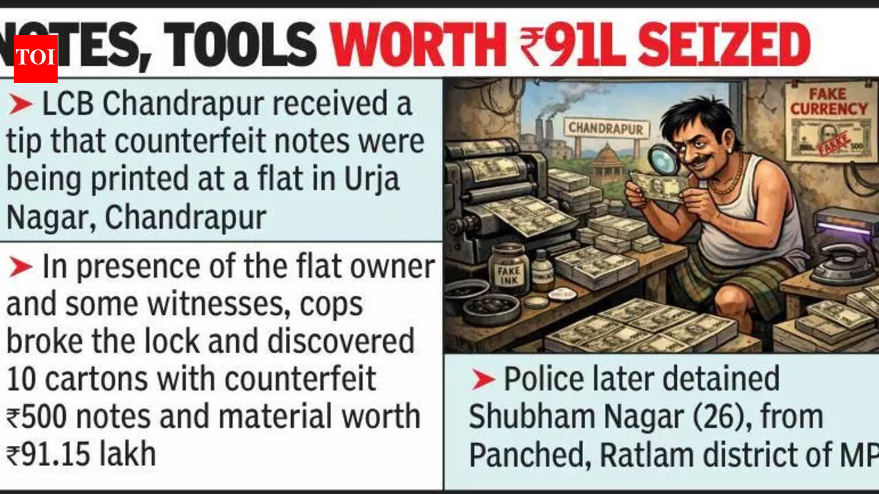 Fake Rs500 Currency Racket Busted In Chandrapur Flat | Nagpur News ...