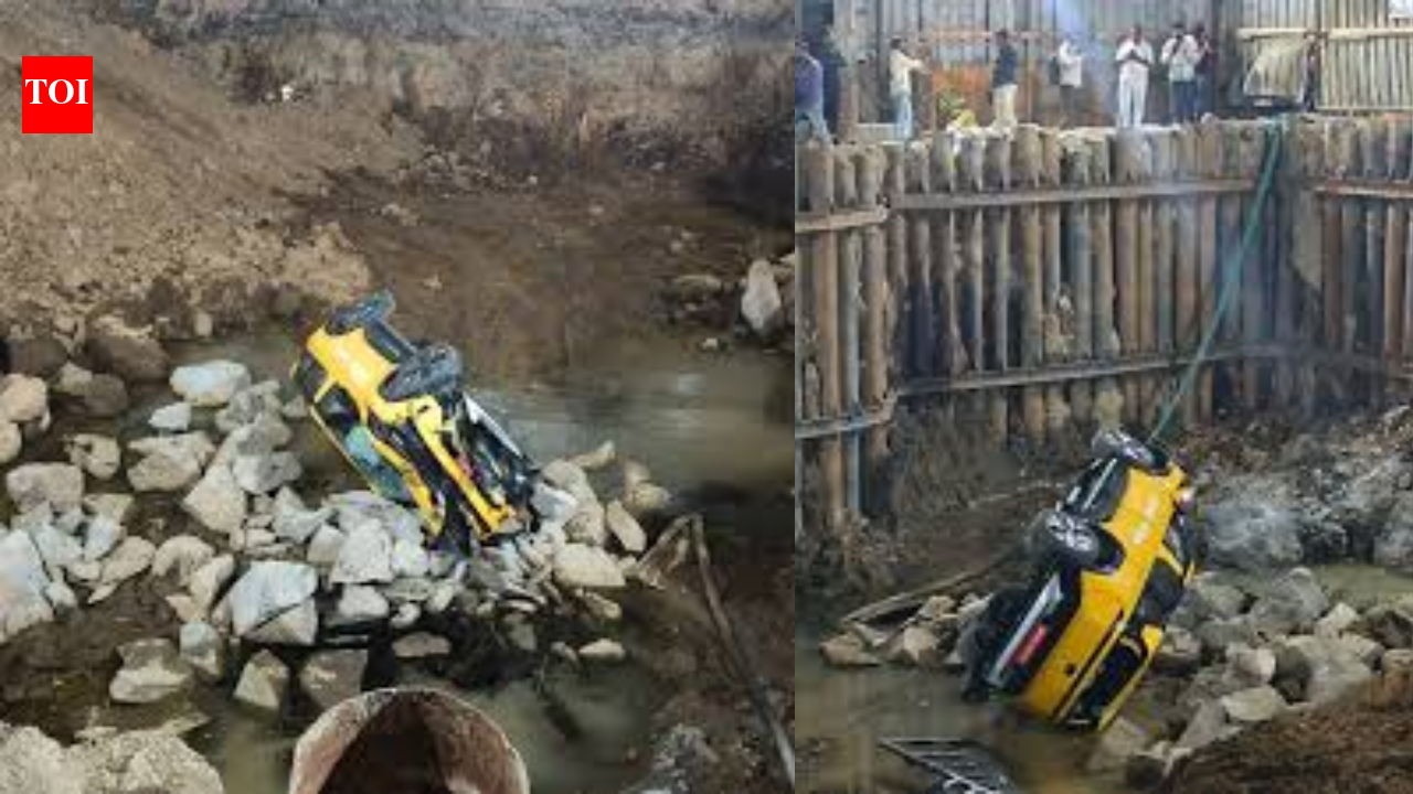 Tata Sierra falls into construction pit: Real-world crash safety tested