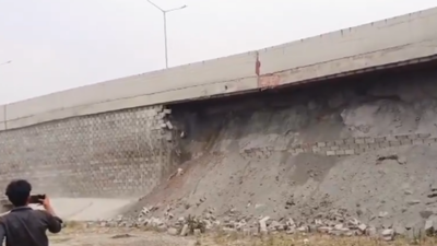 West Bengal highway scare: Portion of NH-19 guard wall collapses in Memari; carriageway damaged