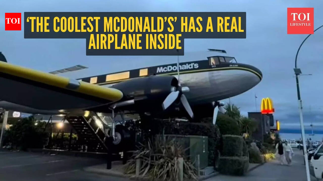 ‘The coolest McDonald’s’ has a real airplane inside — and people can eat there: Guess which country it’s in