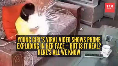 Young girl’s viral video shows phone exploding in her face – but is it real? Here's all we know