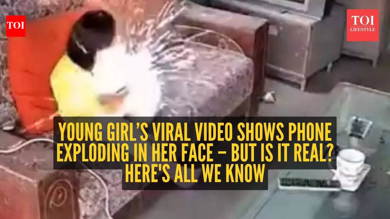 Young girl’s viral video shows phone exploding in her face – but is it real? Here's all we know