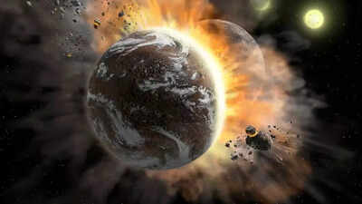 Astronomers uncover evidence of two planets colliding in a distant solar system