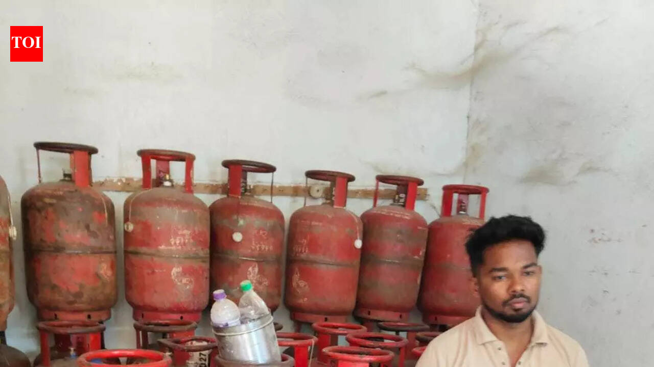 Vehicle with cylinders overturns, blows lid off illegal LPG racket