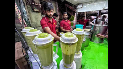 Velvety & green Tahura, a Deccan Ramzan tradition in a glass