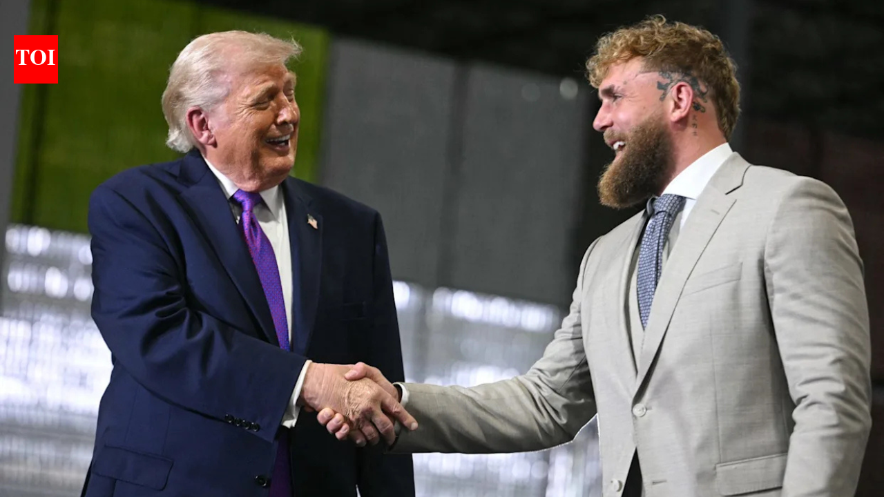 Jake Paul sparks wild fan reactions after strange wardrobe malfunction moment during Donald Trump rally in Kentucky confuses viewers