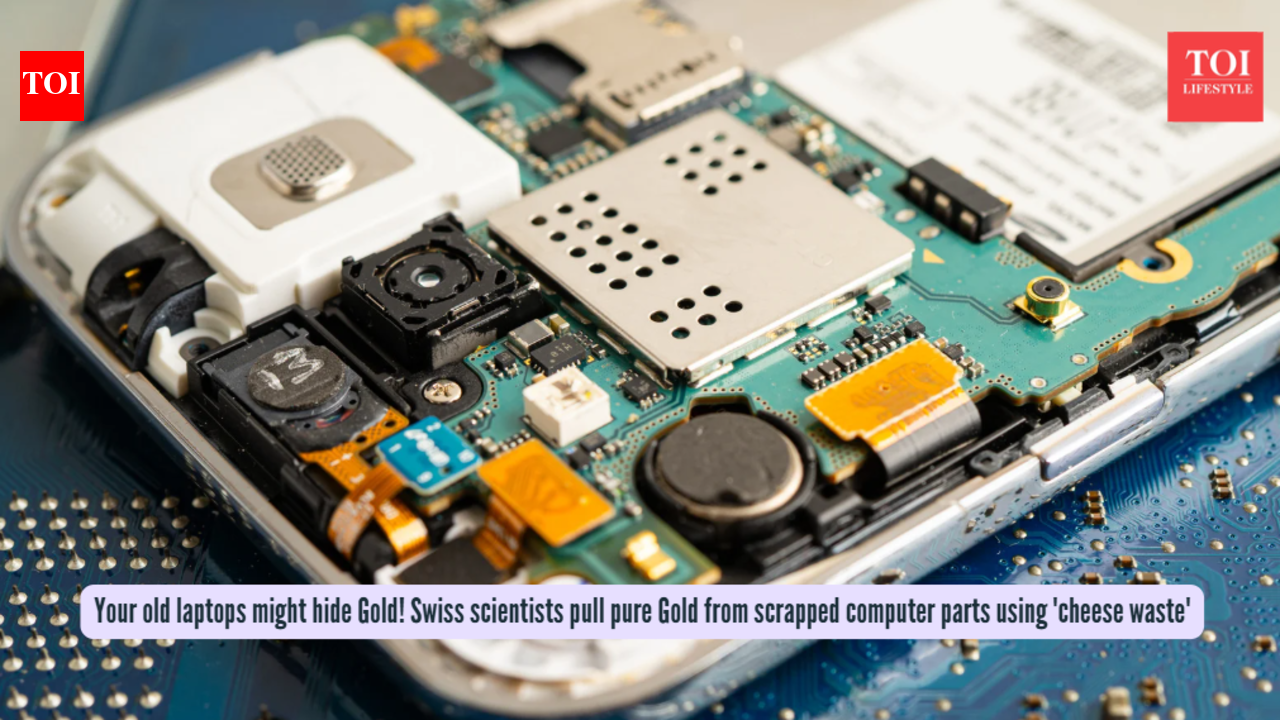 Your old laptops might hide Gold! Swiss scientists pull pure Gold from scrapped computer parts using 'cheese waste'