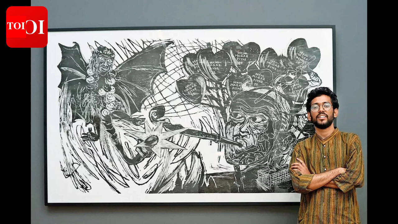 Arpan Sadhukhan's exhibition 'Death Is Nothing But Love' explores consumer culture & identity in Hyderabad