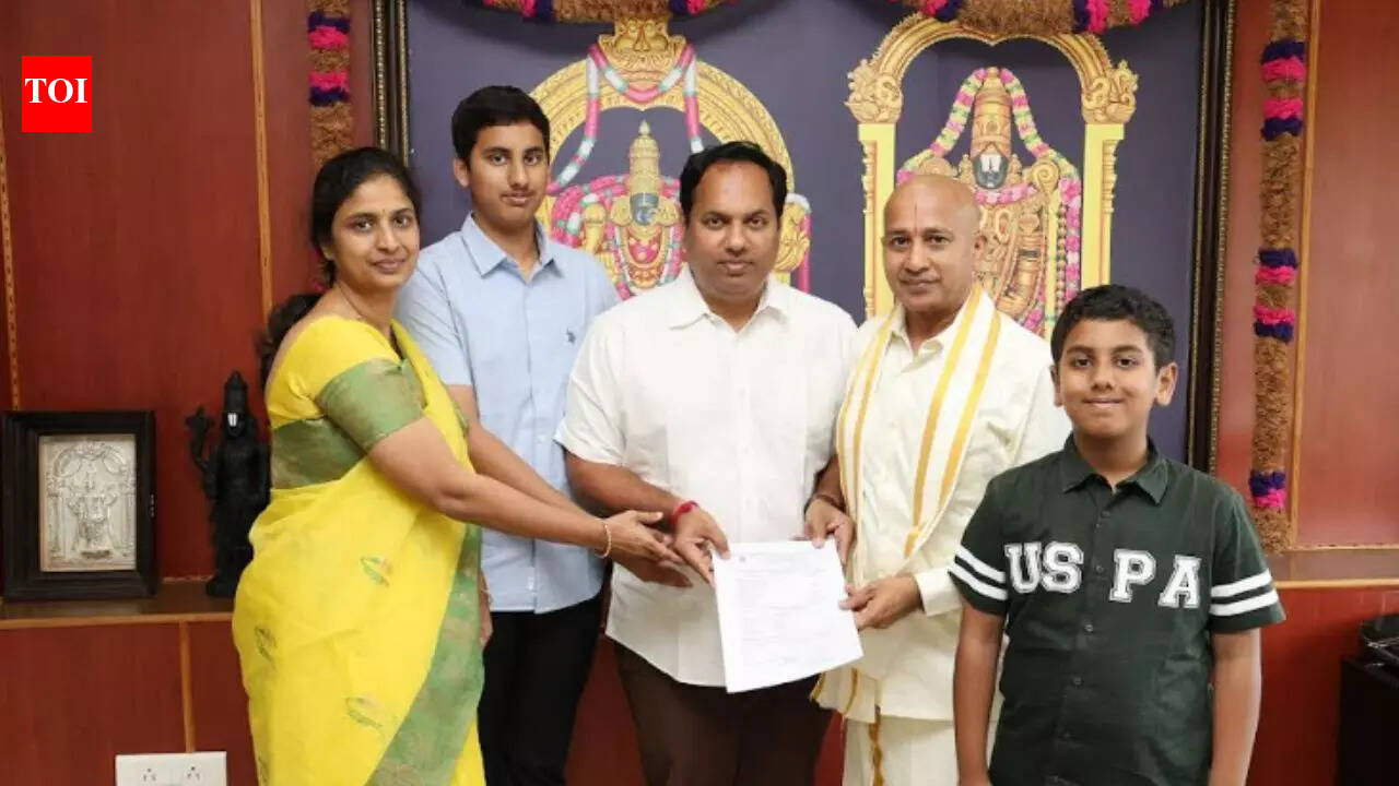 TDP leader Kodela Sivaram donates Rs 10 lakh to Tirumala Tirupati Devasthanams healthcare trust