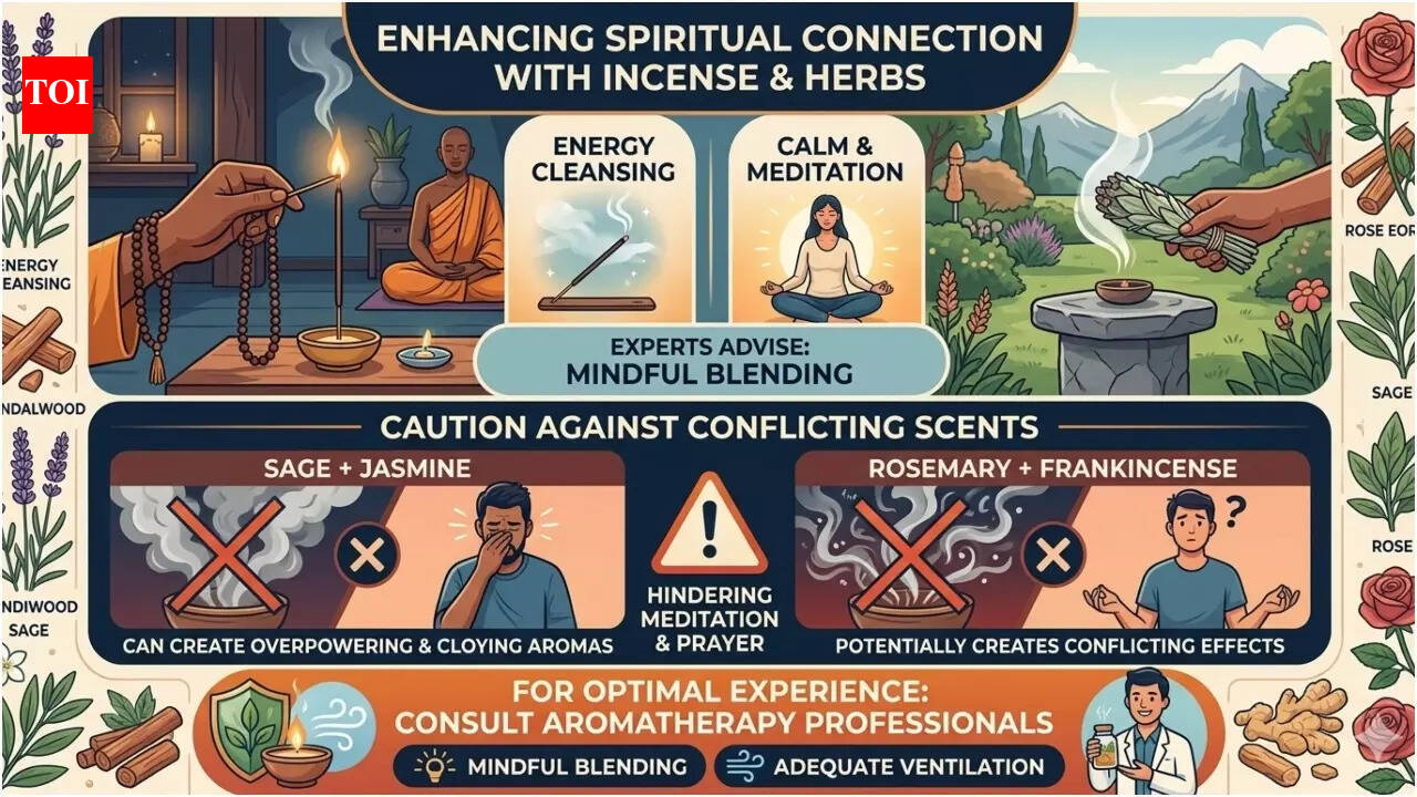Burning these herbs together during rituals? Experts say it may disrupt the intended energy