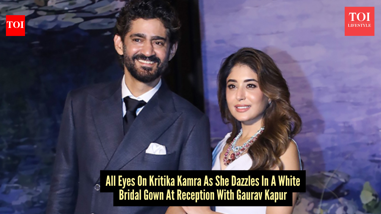 Kritika Kamra’s dreamy white bridal gown at her reception is a modern bride moment we can’t ignore