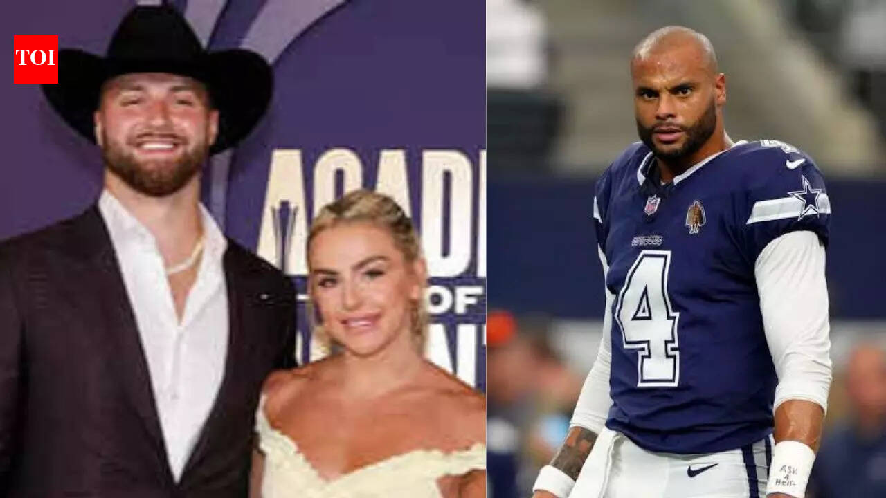Jake Ferguson risks repeating Dak Prescott’s Bahamas disaster as Cowboys star celebrates bachelor party with Haley Cavinder
