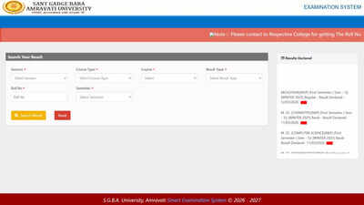 SGBAU releases Winter 2026 semester results for multiple UG and PG programmes