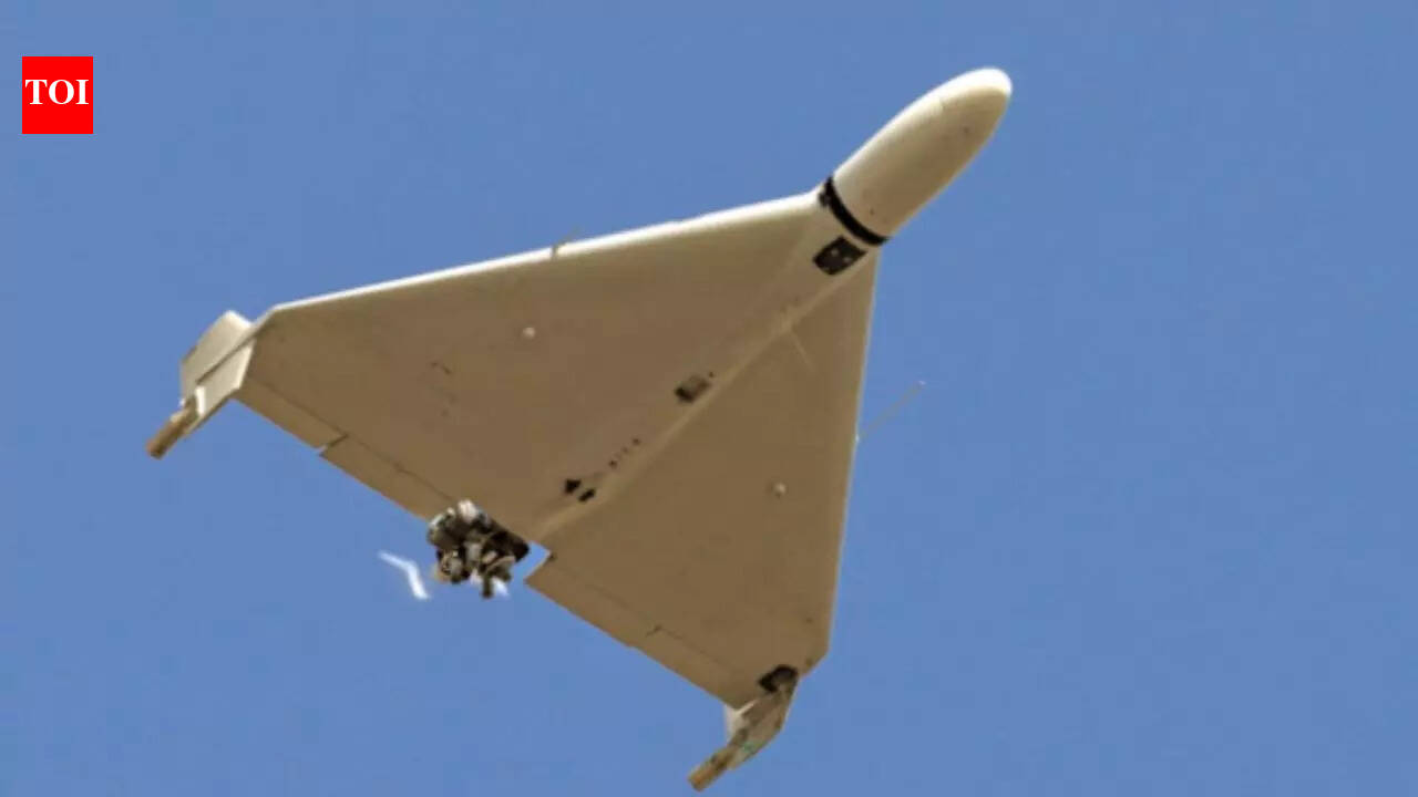 Inside Iran's war tunnel: Huge collection of drones displayed under Khamenei's images - watch