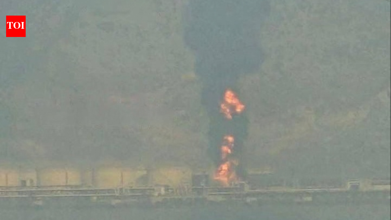 Iran strike on UAE's Fujairah port oil terminal triggers huge fire