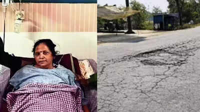 Woman ‘revived’ by jolt on road: NHAI says ‘no potholes’ on NH-74 stretch but ground reality different