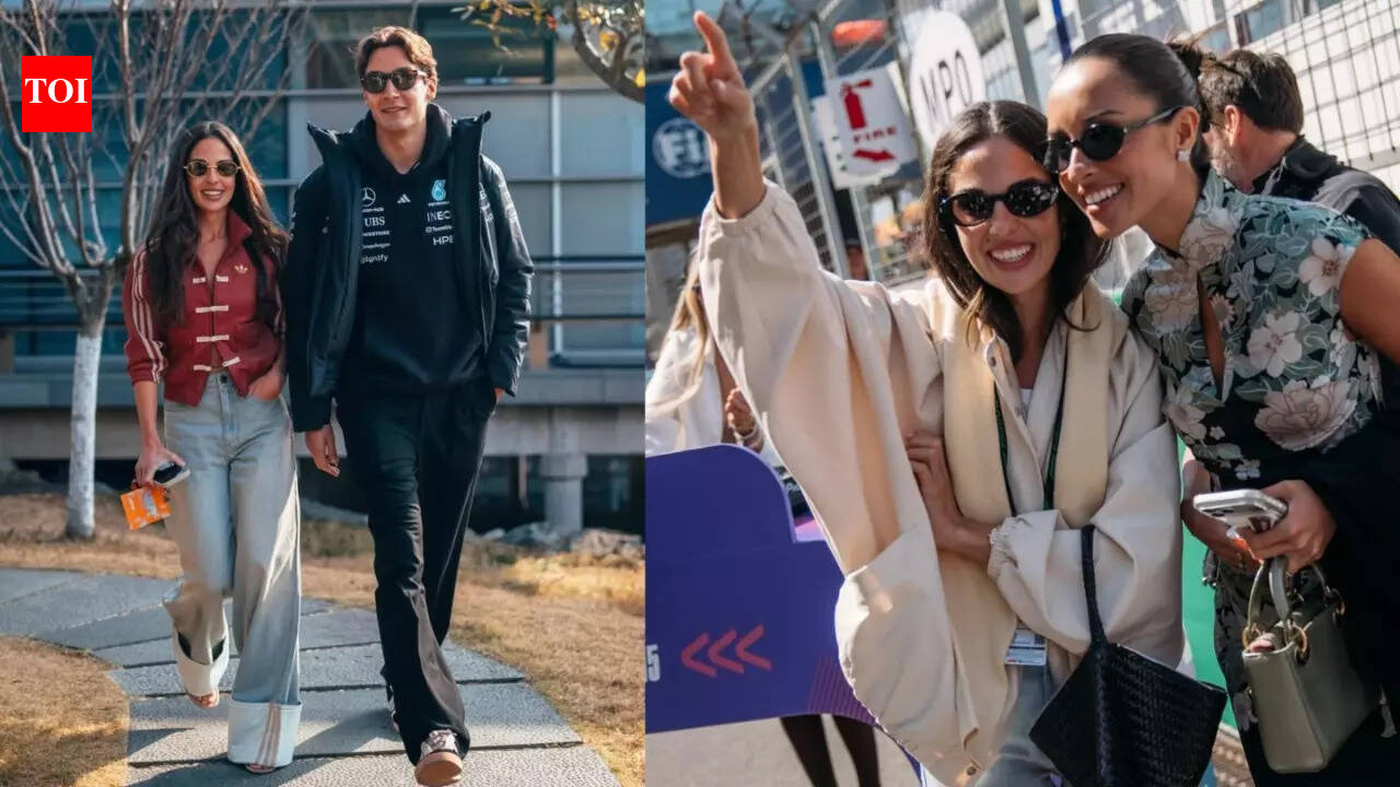 F1 WAGs Carmen Montero Mundt, Alexandra Leclerc spotted in Shanghai