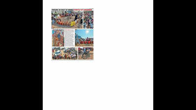 Long queue under blazing sun just for a gas bottle gives business opportunity to roadside tea vendor